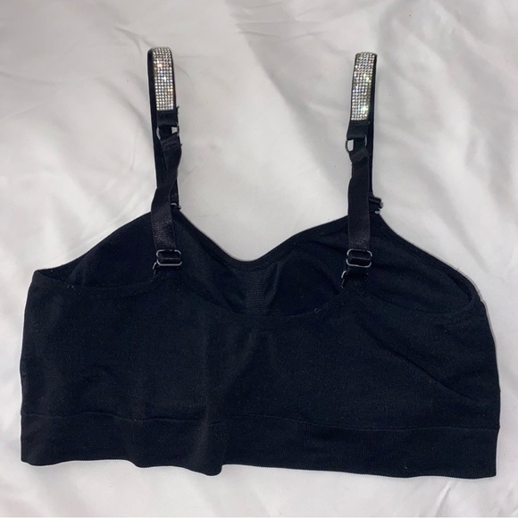 Strap-Its Soft Rhinestone Sparkle Sports/Lounge Bra - Picture 4 of 5